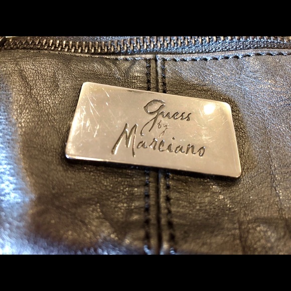 GUESS by Marciano Black Satchel Handbag - Picture 5 of 8